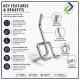 Pegboard Hooks for Tool Storage and Display, 50mm (2 Inches), 10 Pcs/Pack