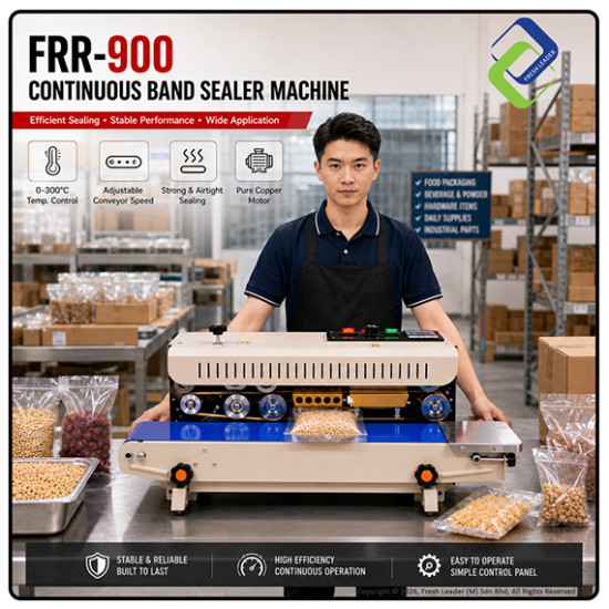 FRR-900 Continuous Band Sealer Machine | Heavy Duty Sealing