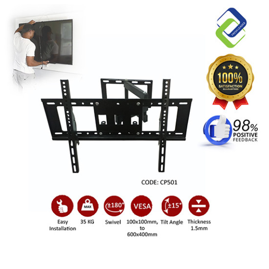 Full Motion Tilt TV Bracket Wall Mount Fits Most 32" - 55"