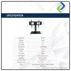 Universal TV Table Stand Base for 32–65 Inch LCD LED Flat Screen – Sturdy & Adjustable Bracket