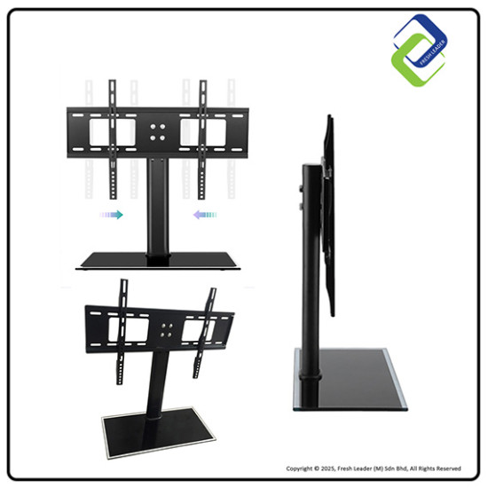 Universal TV Table Stand Base for 32–65 Inch LCD LED Flat Screen – Sturdy & Adjustable Bracket