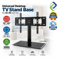 Universal TV Table Stand Base for 32–65 Inch LCD LED Flat Screen – Sturdy & Adjustable Bracket