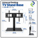 Universal TV Table Stand Base for 32–65 Inch LCD LED Flat Screen – Sturdy & Adjustable Bracket