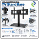 Universal TV Table Stand Base for 32–65 Inch LCD LED Flat Screen – Sturdy & Adjustable Bracket