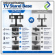 Universal TV Table Stand Base for 32–65 Inch LCD LED Flat Screen – Sturdy & Adjustable Bracket