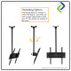 Premium Adjustable TV Mount Bracket | LCD LED Tilt Ceiling Wall | 32"-72"