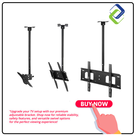 Premium Adjustable TV Mount Bracket | LCD LED Tilt Ceiling Wall | 32"-72"
