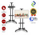 Mobile TV Stand with Locking Wheels – Compatible with 32"-65" LED/LCD TVs for Easy Mobility