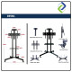 Mobile TV Stand with Locking Wheels – Compatible with 32"-65" LED/LCD TVs for Easy Mobility