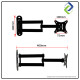 Retractable Wall Mount TV Bracket for 14–27 Inch Screens – Adjustable & Space-Saving