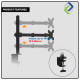 Single Monitor Arm Fully Adjustable Desk Mount Stand For 1 Screen up to 17”-30" Single Monitor Arm Fully Adjustable Desk Mount Stand For 1 Screen up to 17”-30"