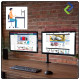 Dual Monitor Arm Fully Adjustable Desk Mount Stand For 2 Screen up to 17”-30" Dual Monitor Arm Fully Adjustable Desk Mount Stand For 2 Screen up to 17”-30"