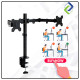 Dual Monitor Arm Fully Adjustable Desk Mount Stand For 2 Screen up to 17”-30" Dual Monitor Arm Fully Adjustable Desk Mount Stand For 2 Screen up to 17”-30"