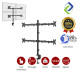 4 Monitor Arm Fully Adjustable Desk Mount Stand For 4 Screen up to 17”-30" 4 Monitor Arm Fully Adjustable Desk Mount Stand For 4 Screen up to 17”-30"