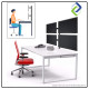 4 Monitor Arm Fully Adjustable Desk Mount Stand For 4 Screen up to 17”-30" 4 Monitor Arm Fully Adjustable Desk Mount Stand For 4 Screen up to 17”-30"