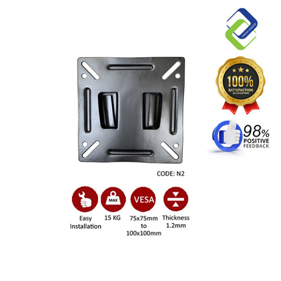 14–24 Inch Flat Screen TV Wall Mount Plate – Universal Bracket Kit with Screws & Anchors