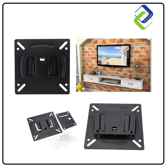 14–24 Inch Flat Screen TV Wall Mount Plate – Universal Bracket Kit with Screws & Anchors