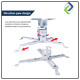 Adjustable Projector Ceiling Mount 43-65cm | Dual Universal Ceiling/Wall Bracket Adjustable Projector Ceiling Mount 43-65cm | Dual Universal Ceiling/Wall Bracket