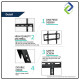 Heavy Duty Tilt TV Bracket 26–55 Inch | Secure Mount