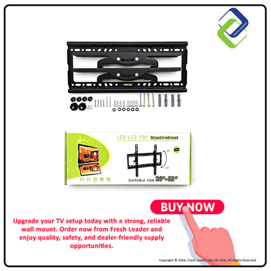 Heavy Duty Tilt TV Bracket 26–55 Inch | Secure Mount
