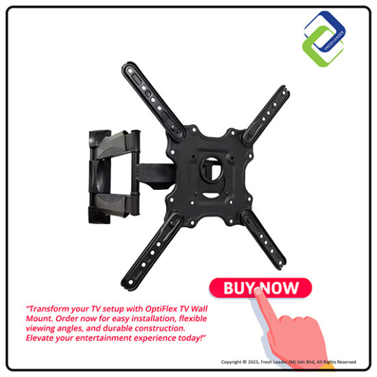 OptiFlex 32-60 Inch TV Wall Mount: Full Motion Cantilever Bracket