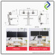 Integrated Computer Desk: 19-27 Inch Dual Monitor Sit Stand Workstation Integrated Computer Desk: 19-27 Inch Dual Monitor Sit Stand Workstation