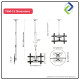Maximize Space: Ceiling TV Mount for 32"-70" Flat Panel TVs