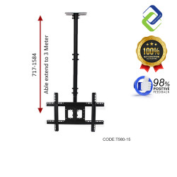 Maximize Space: Ceiling TV Mount for 32"-70" Flat Panel TVs