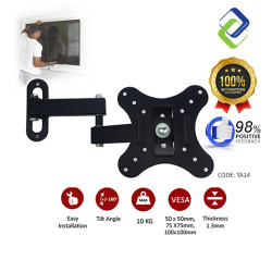 14-27 Plasma Tilt Swivel TV Wall Mount Bracket Black 