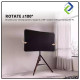 Artisanal Wooden TV Floor Stand – Universal 32-75" Adjustable Mount with 180° Swivel
