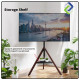 Artisanal Wooden TV Floor Stand – Universal 32-75" Adjustable Mount with 180° Swivel