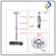 Projector Ceiling/Wall Mount with Extendable Arm 30–60cm – Universal Fit, Strong Support