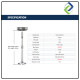 Universal Projector Ceiling/Wall Mount with Adjustable 30-60cm Retractable Arm Universal Projector Ceiling/Wall Mount with Adjustable 30-60cm Retractable Arm