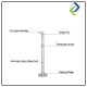 Universal Projector Ceiling/Wall Mount with Adjustable 30-60cm Retractable Arm Universal Projector Ceiling/Wall Mount with Adjustable 30-60cm Retractable Arm