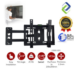 Universal 14-42 Inch TV Wall Mount with 180° Swivel – Secure and Easy Installation