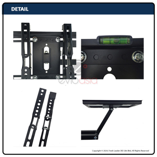 Universal 14-42 Inch TV Wall Mount with 180° Swivel – Secure and Easy Installation