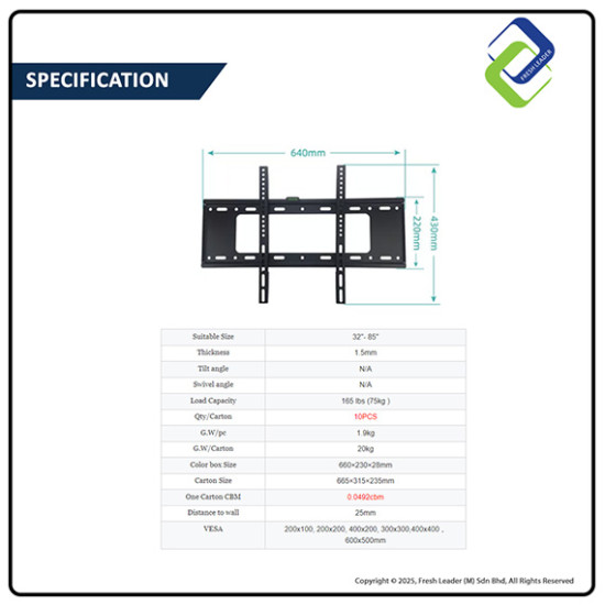 32-85 Inch Full Motion TV Wall Mount – MaxFlex Universal Fit & Easy Install