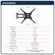 32"- 55" Flexible swivel tilt silm articulating plasma TV bracket 32"- 55" Flexible swivel tilt silm articulating plasma TV bracket