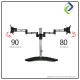 Premium Dual Monitor Stand | Tempered Glass | 15-27 inch | Adjustable Desk Mount Premium Dual Monitor Stand | Tempered Glass | 15-27 inch | Adjustable Desk Mount