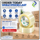 Clear Packing Tape 45mm × 114m 50µm High Adhesion