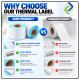 Thermal Label Paper Roll 40mm x 20mm – 1,200 Labels