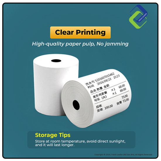Coreless Thermal Receipt Paper 57x30mm – High Quality, No Core for Efficient Use Coreless Thermal Receipt Paper 57x30mm – High Quality, No Core for Efficient Use