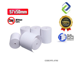 Coreless Thermal Receipt Paper 57x50mm – High Quality, No Core for Efficient Use