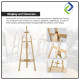 Wooden Artist Painting Display Easel Stand 150cm Height - Professional Art Supplies