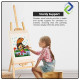 Wooden Artist Painting Display Easel Stand 150cm Height - Professional Art Supplies