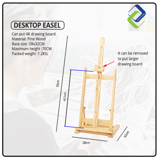 Artistic Pine Wood Easel Stand for Paintings - Display Your Masterpieces Artistic Pine Wood Easel Stand for Paintings - Display Your Masterpieces