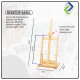 Artistic Pine Wood Easel Stand for Paintings - Display Your Masterpieces Artistic Pine Wood Easel Stand for Paintings - Display Your Masterpieces