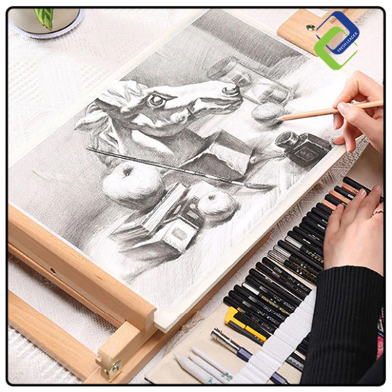 Artistic Pine Wood Easel Stand for Paintings - Display Your Masterpieces Artistic Pine Wood Easel Stand for Paintings - Display Your Masterpieces