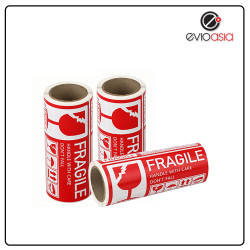 Fragile Warning Label Sticker 3" x 5" (250pcs)